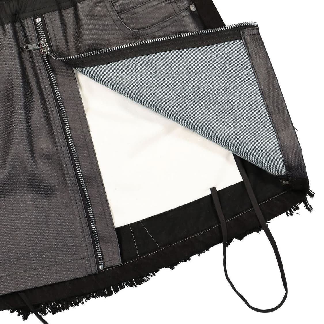 rick owens 릭오웬스 다크쉐도우 왁스 데님 스커트 뒷면 디스트 상품이미지3