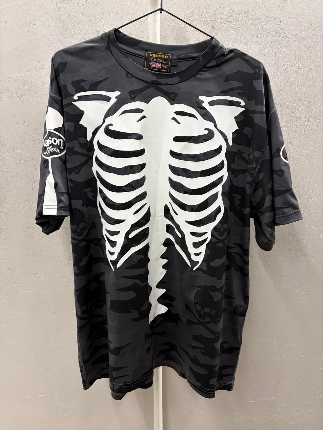 Vanson Skeleton Bones T-shirt XL 상품이미지2