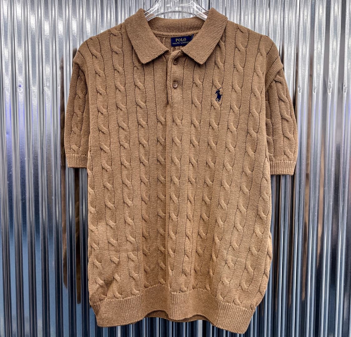 폴로 랄프 로렌 케이블 반팔 니트 상품이미지1