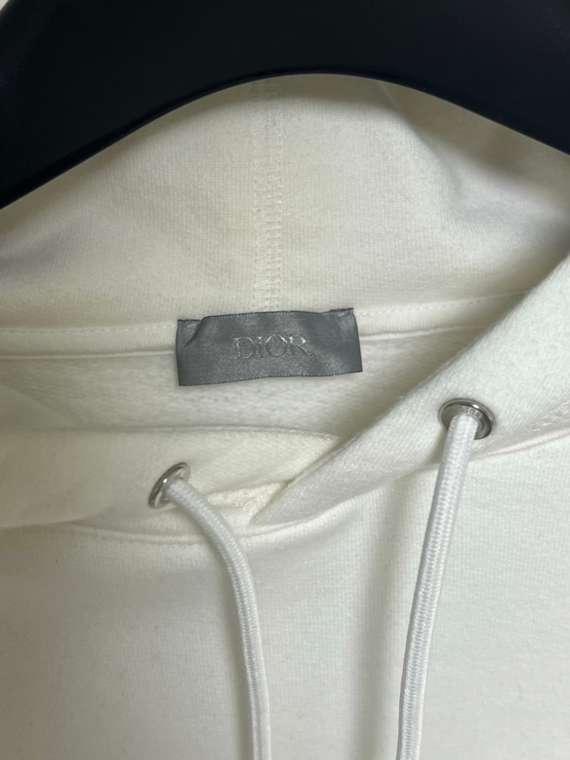 [정품] 새상품급 / L 디올 아뜰리에 후드티 화이트 상품이미지4