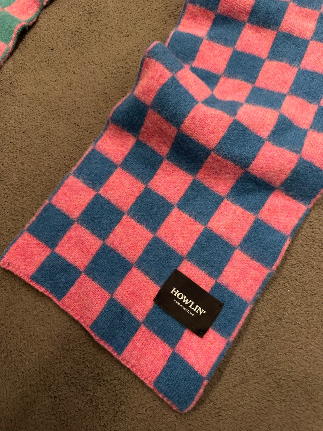 하울린 코스믹 체커 머플러 미시착 처분  상품이미지2