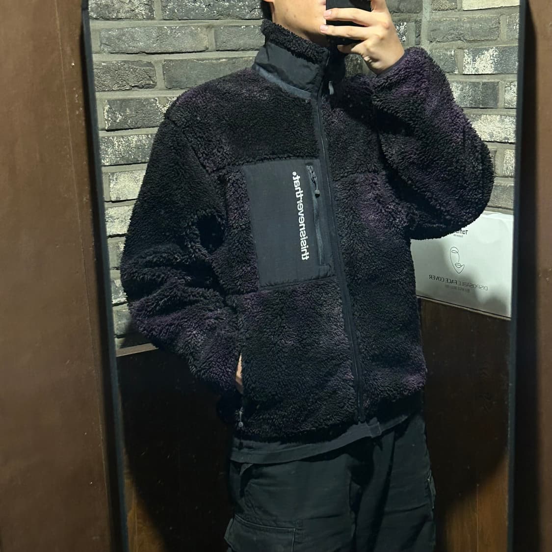 L) 디스이즈네버댓 퍼플 쉐르파 플리스 집업 자켓 상품이미지10