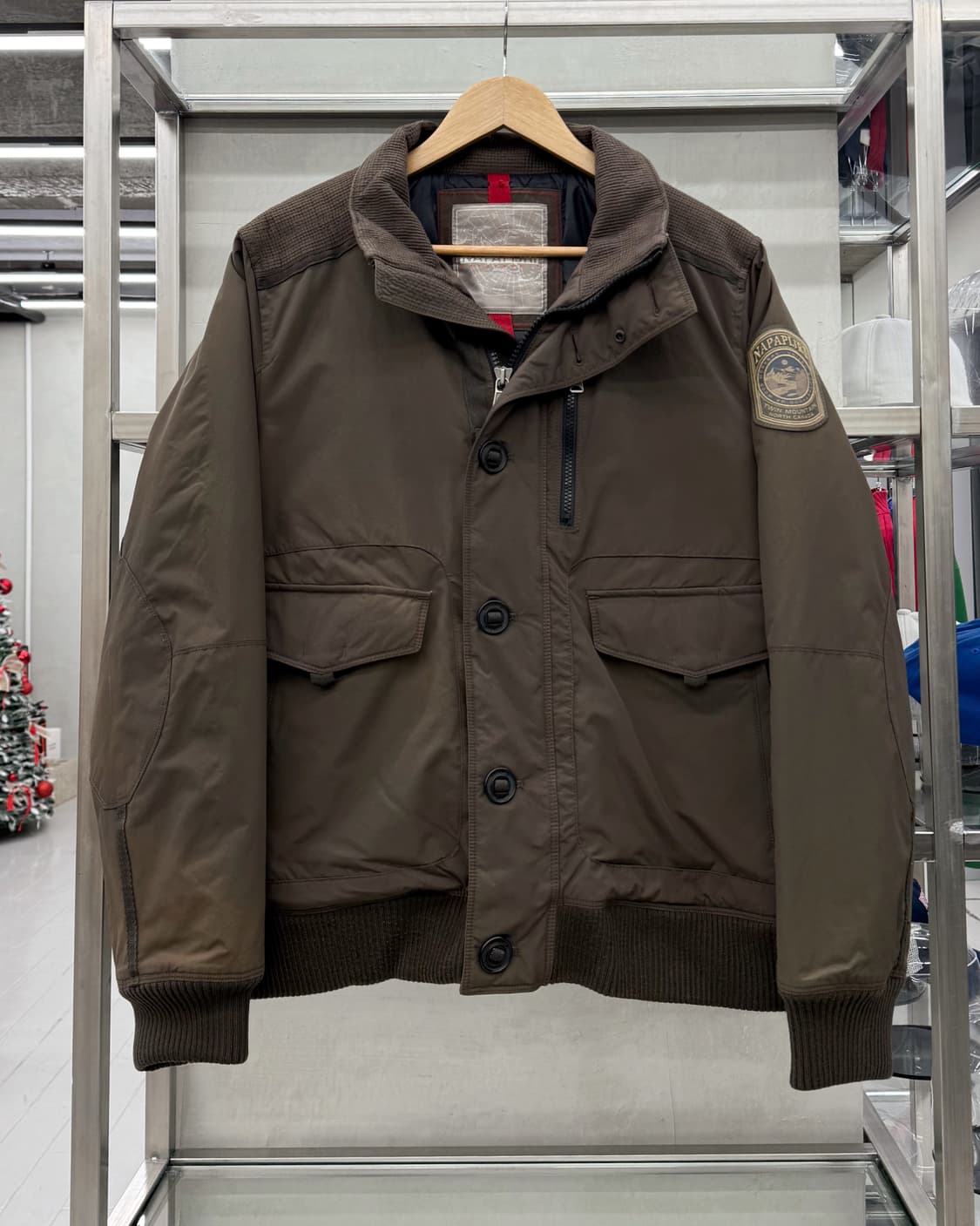 NAPAPIJRI 아웃도어 쉘 자켓 브라운 상품이미지1