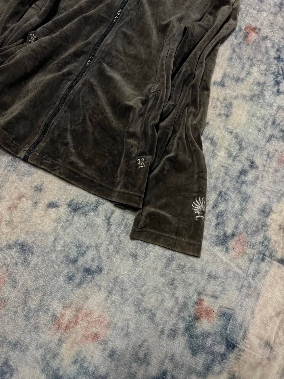 Custom culture 00s velour fur zip up 상품이미지6