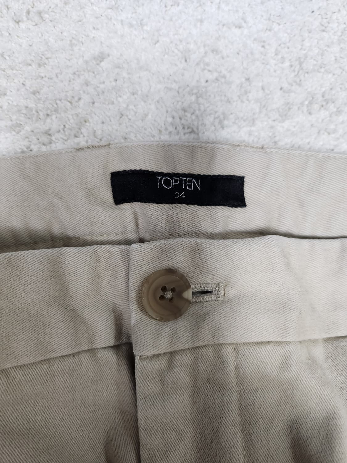 탑텐 겨울바지 치노팬츠 베이지 블랙 상품이미지6