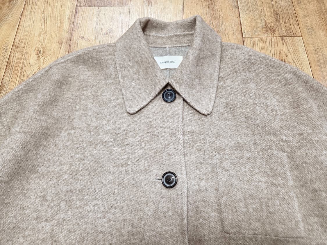 아카이브제이투유(ARCHIVE JTOU) 숏 핸드메이드 울코트 프리사이즈 상품이미지6