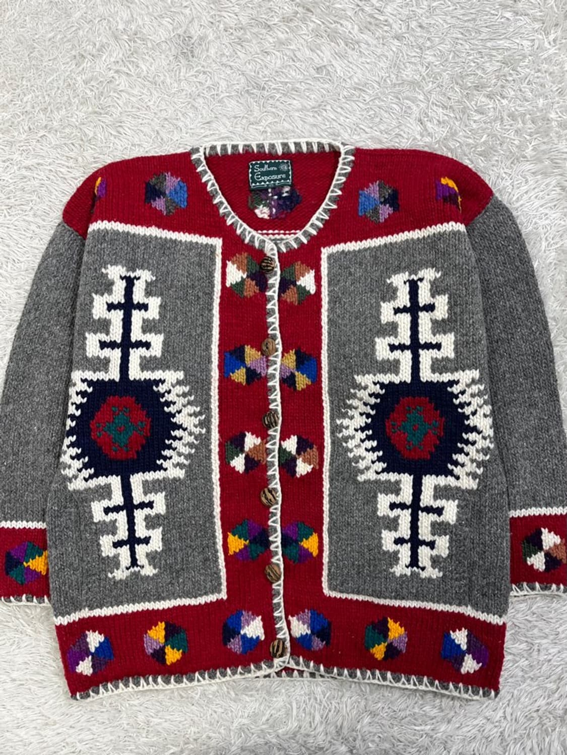 빈티지 패턴 가디건/#2897 상품이미지1