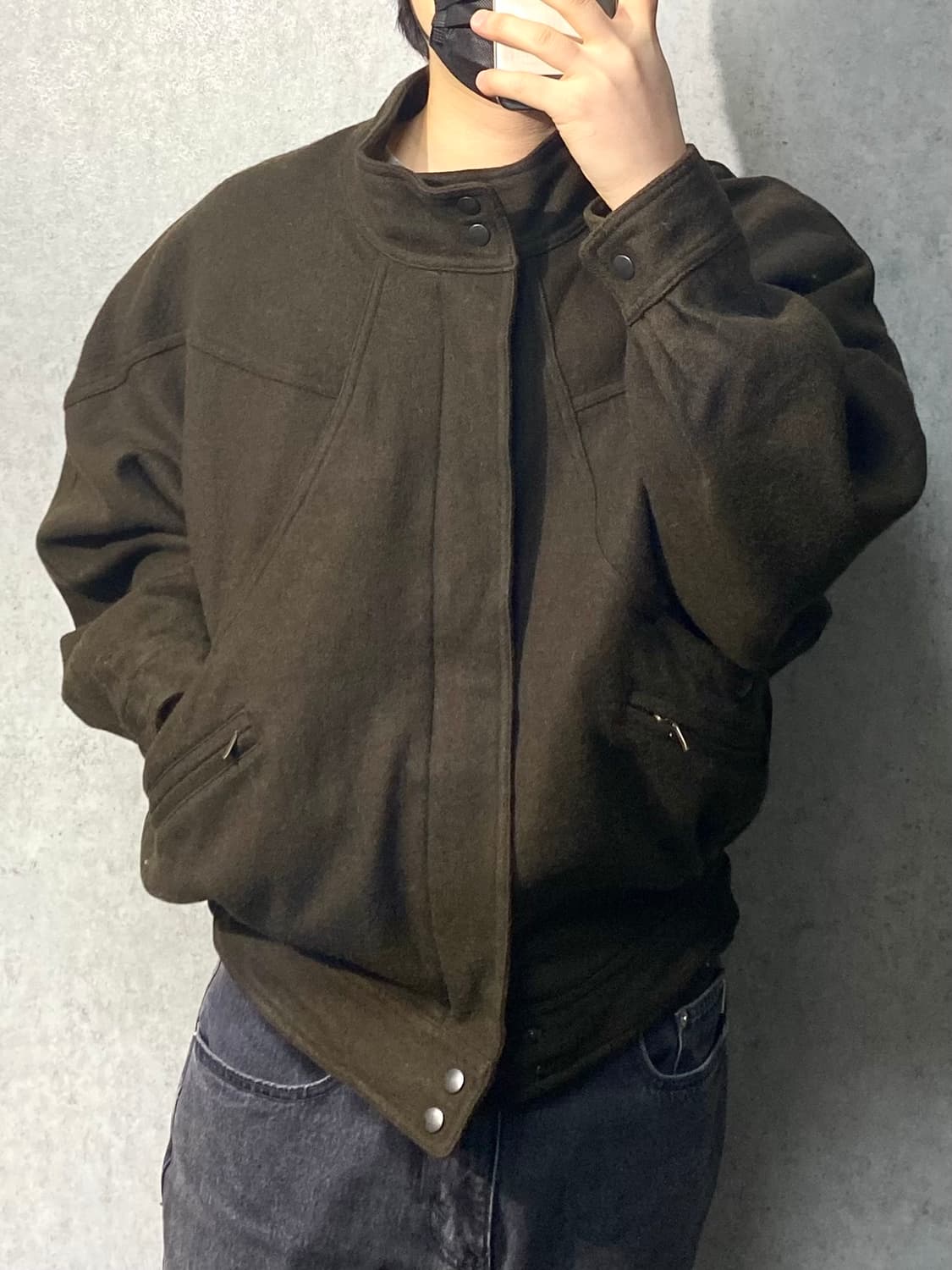 [L] Leonte 90s 아카이브 카키 울 봄버자켓 상품이미지9