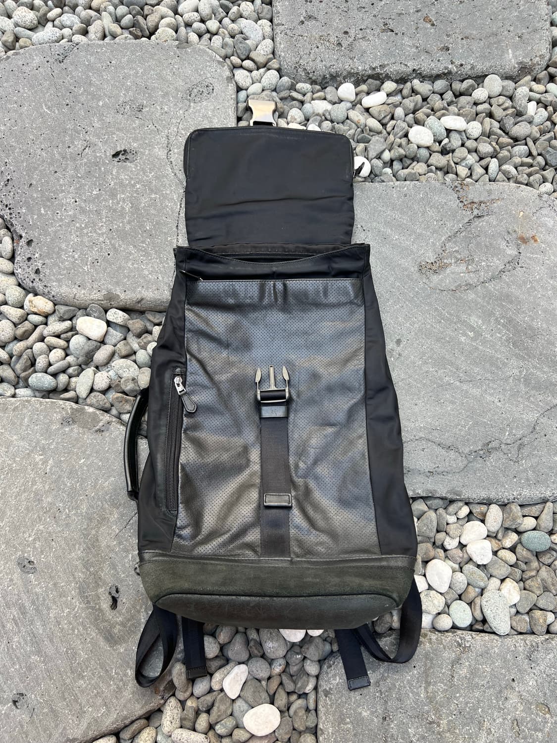 OLD COACH LEATHER/SUEDE BLACK 올드코치백팩가방 상품이미지2