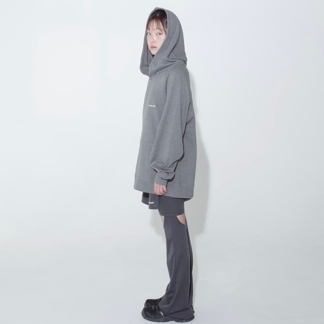 지초이 컴포트 23-006 베이직 후디 그레이 상품이미지2
