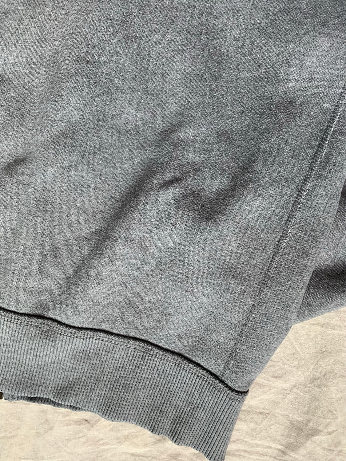 아베크롬비 자수 로고 차콜 후드집업 상품이미지10