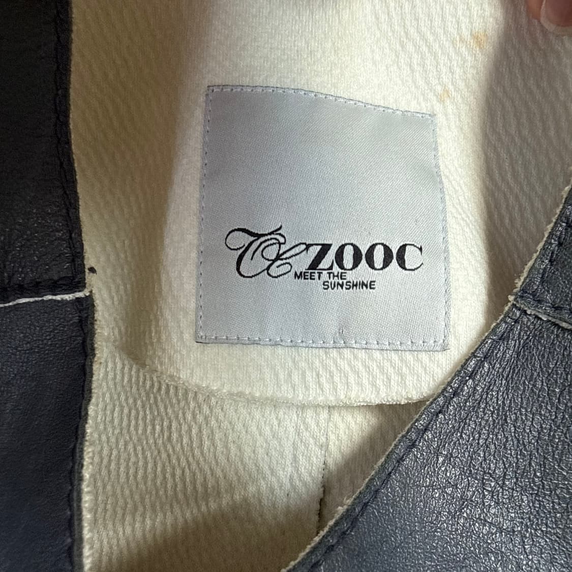 85 주크 여성 양가죽 사선지퍼 자켓 0310T 상품이미지3