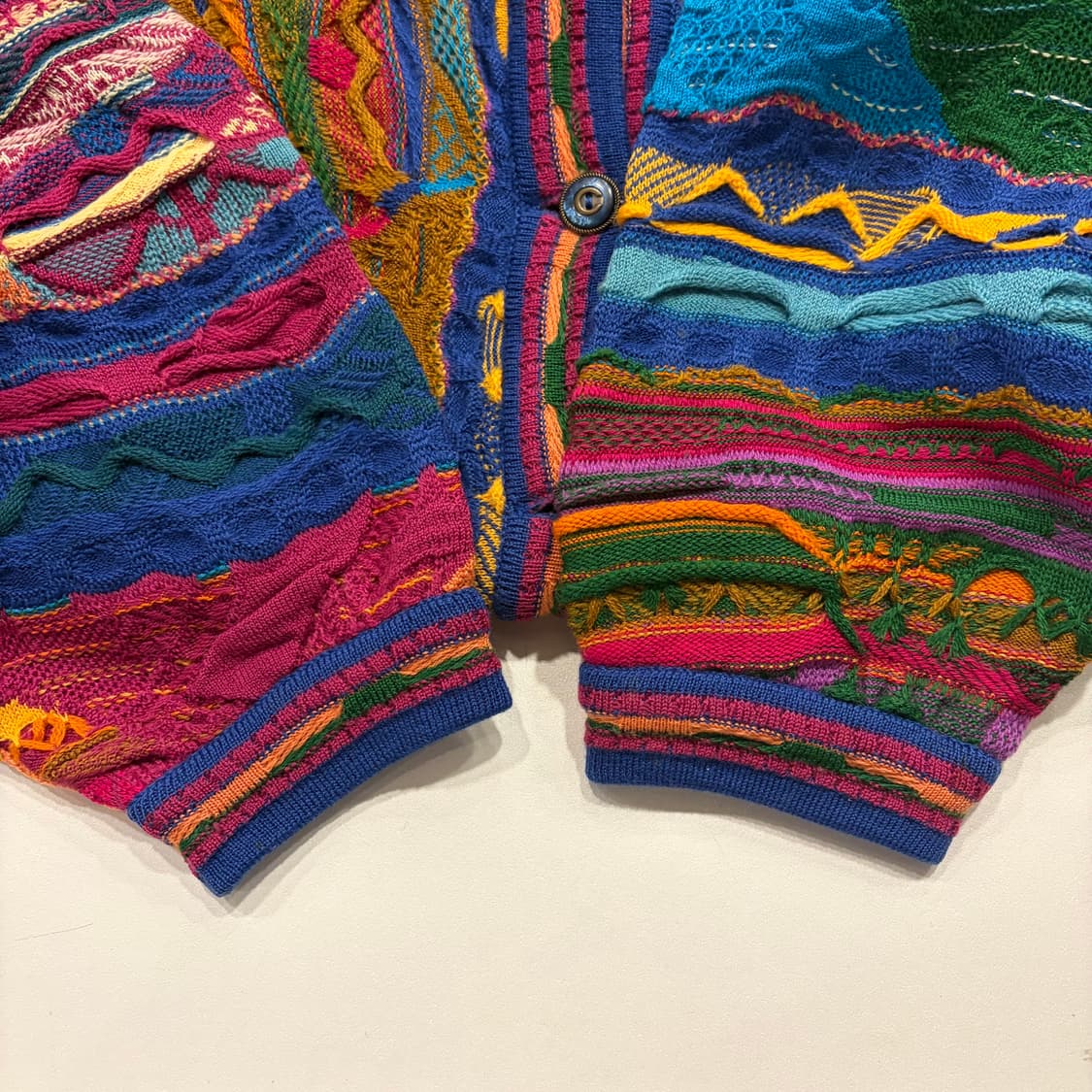 [M] COOGI 쿠지 빈티지 컬러풀 니트 가디건 B581 상품이미지8