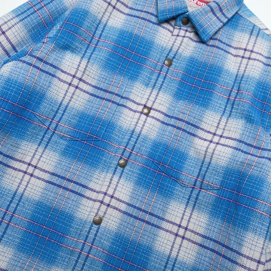 23fw lined flannel snap shirt 상품이미지4