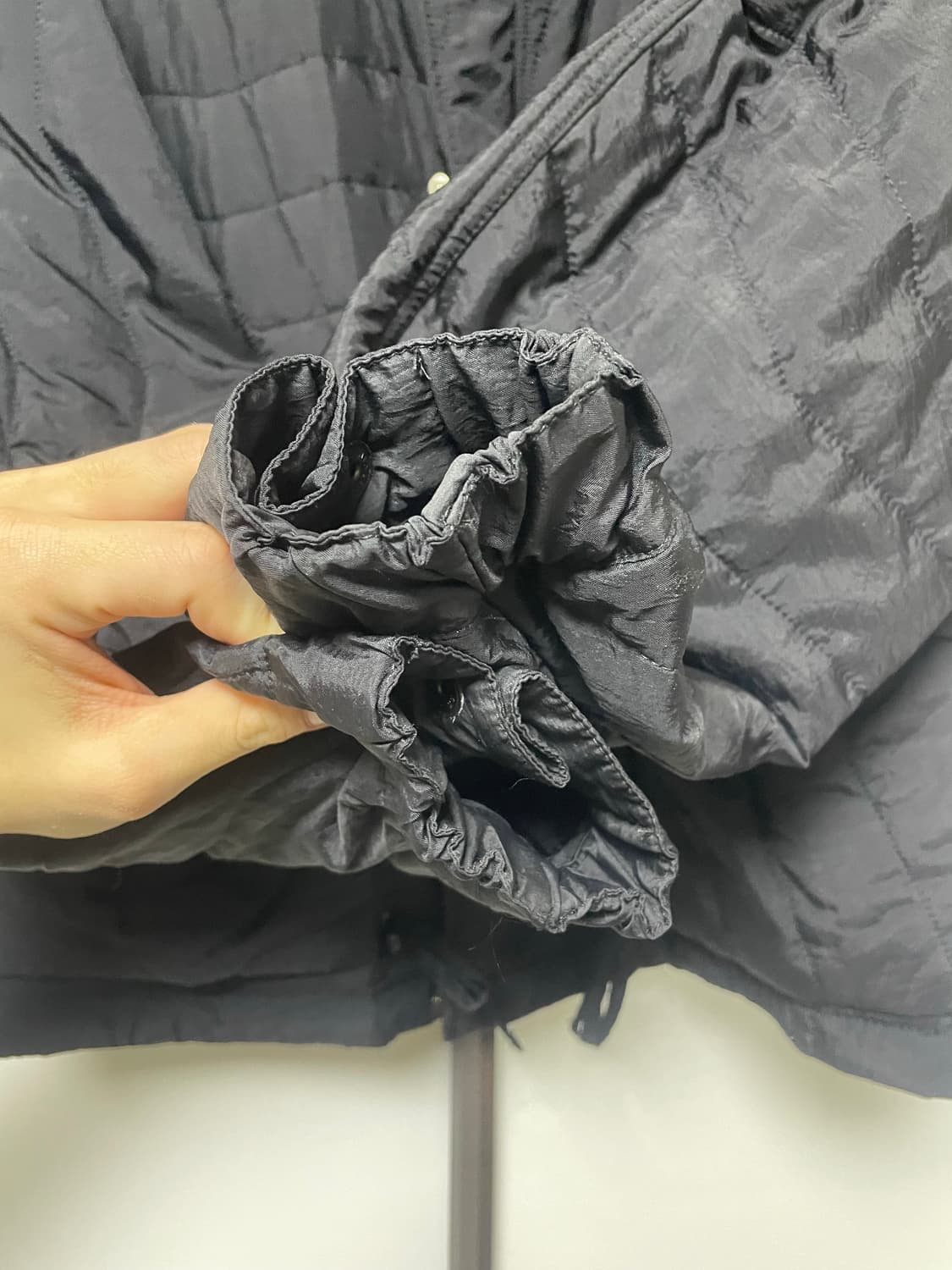 M) 20FW 언어펙티드 퀼티드 블루종 블랙 상품이미지4