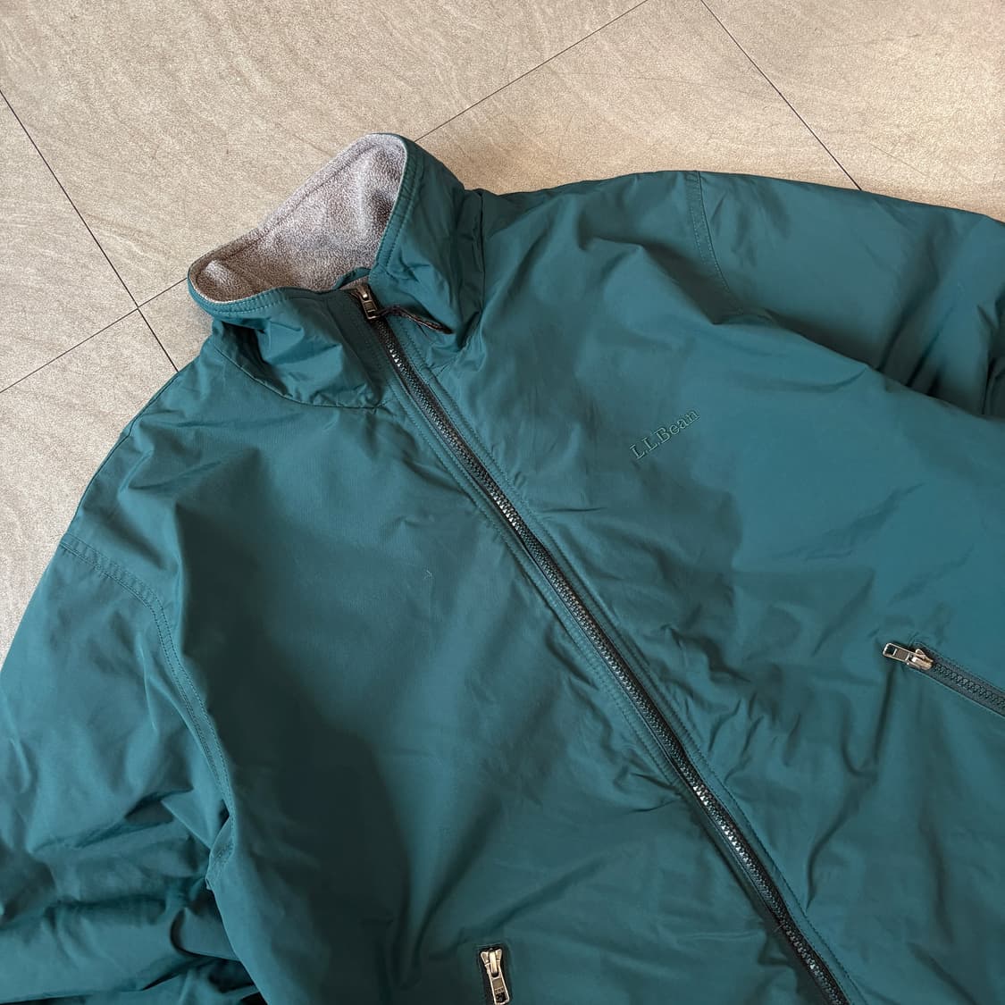 L.L.bean 엘엘빈 그린 컬러 웜업 자켓 상품이미지2