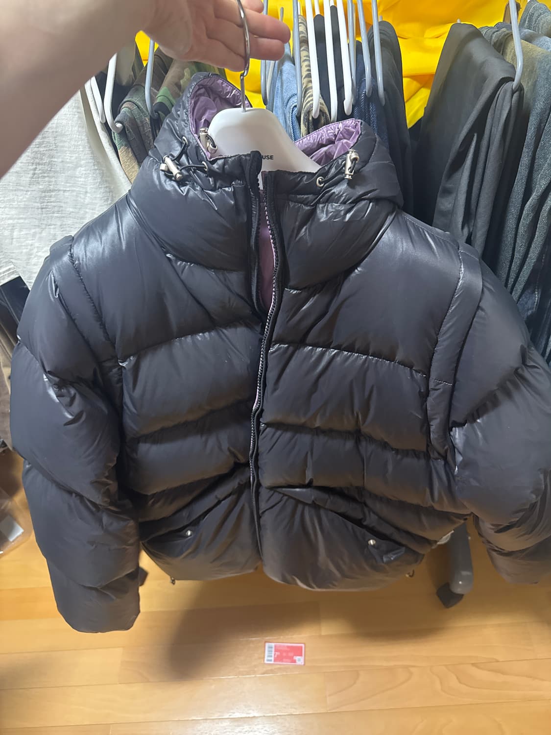 REVERSIBLE PADDED JACKET BLACK 상품이미지2