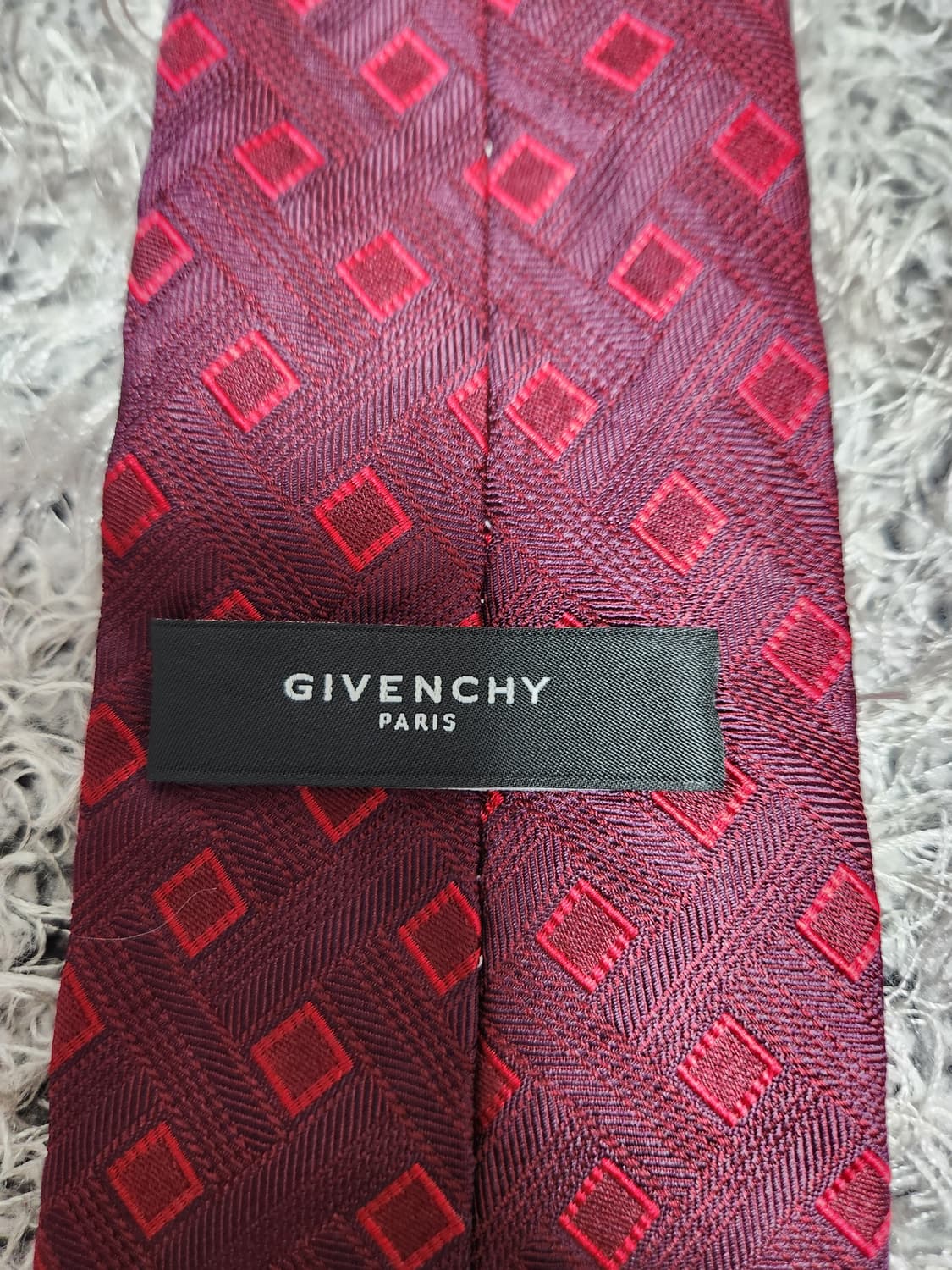 지방시Givenchy 레드 패턴 넥타이 Free - N1 상품이미지4