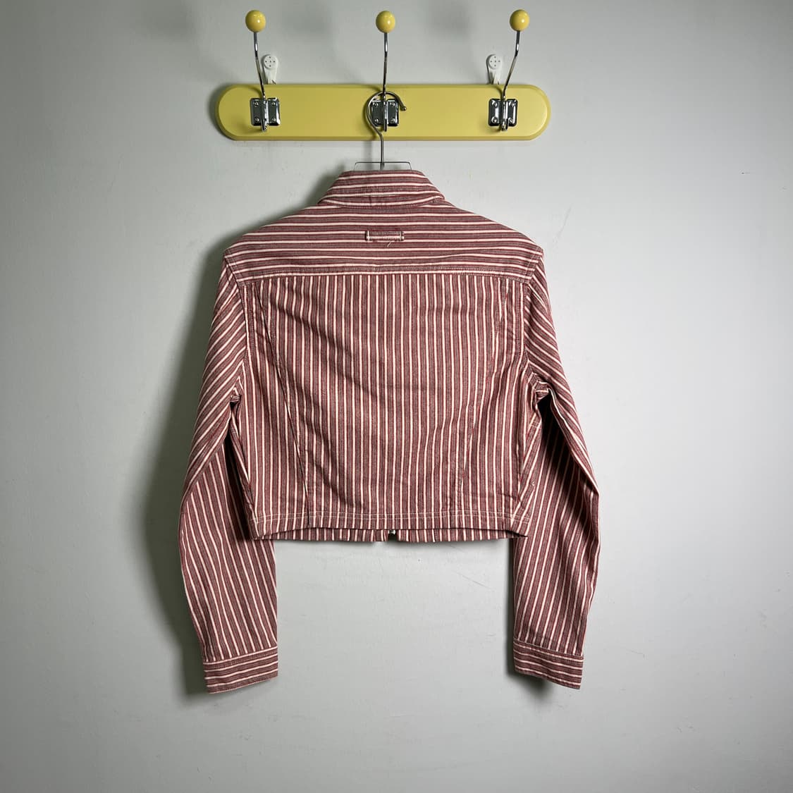 CK 캘빈클라인 스트라이프 크롭 데님 자켓 S 상품이미지2