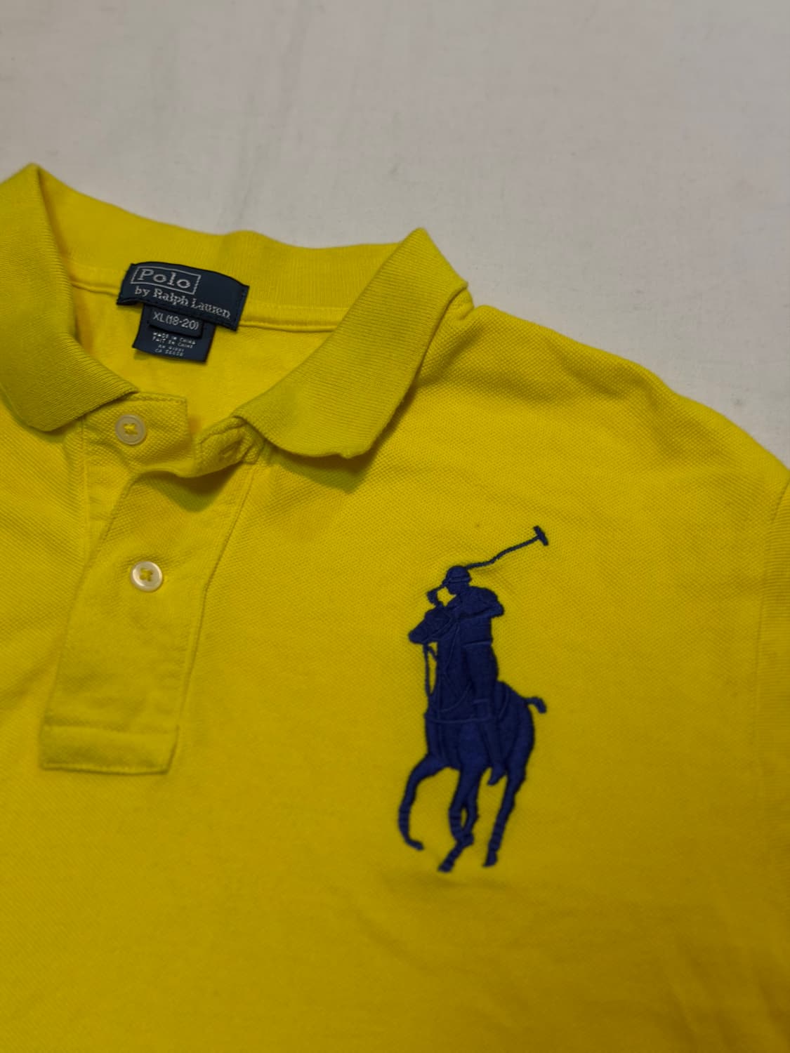 폴로 랄프로렌 빅포니 치프키프 카라티 옐로우 상품이미지2