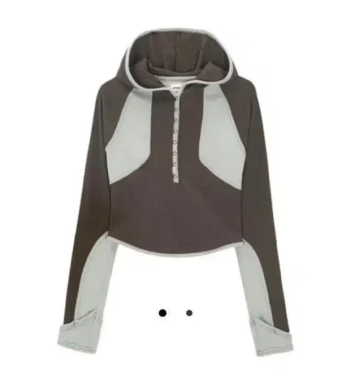 스마트어반유즈풀 SUU 코이세이오 스냅 후드 집업 브라운 상품이미지1