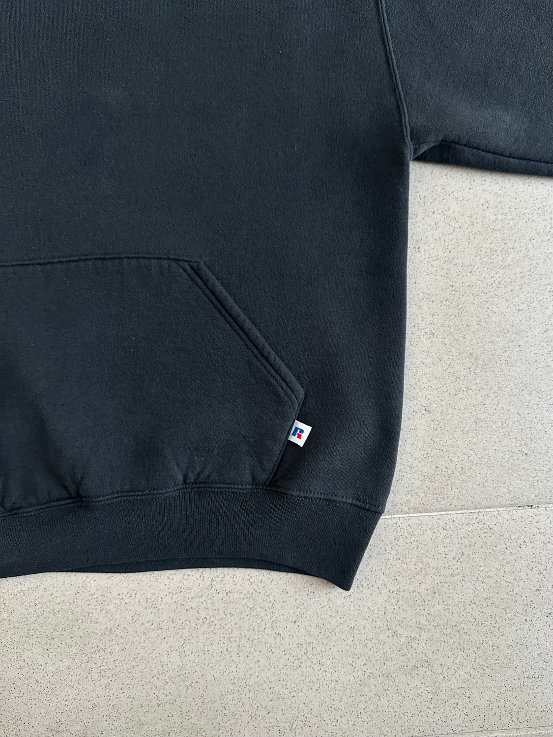 90s 빈티지 러셀 후드 블랙 M USA 상품이미지3