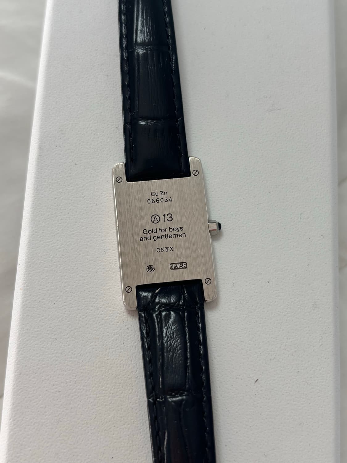 넘버링 #1901 A13 워치 브레이슬릿 블랙/실버 상품이미지1