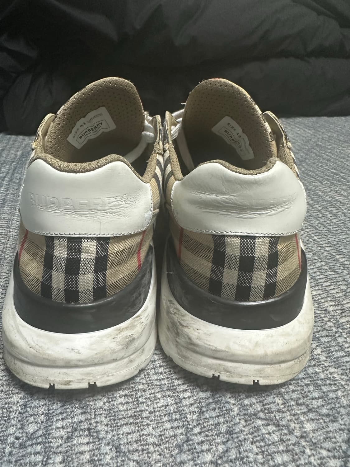 [43/280]버버리 벨크로 빈티지 체크 코튼 스니커즈 상품이미지4