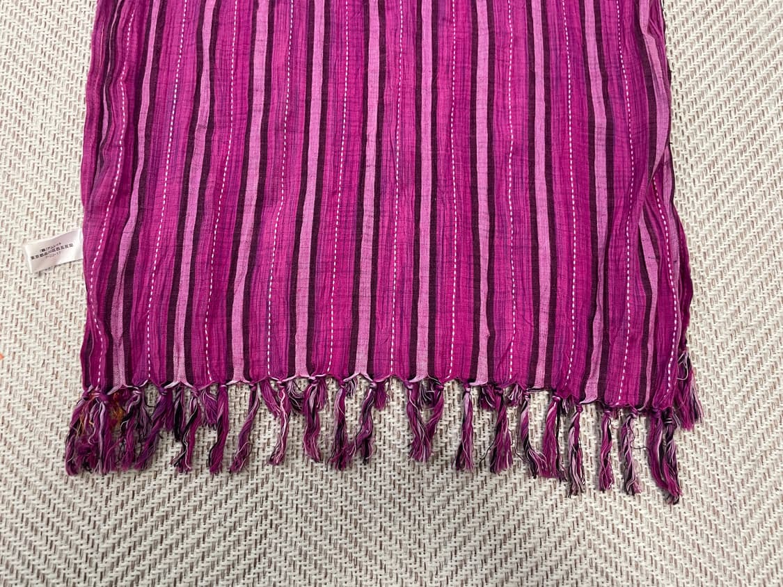 빈티지 인디안 테슬 스트라이프 스톨 J03558 상품이미지1