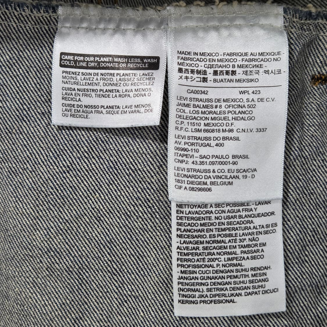 리바이스 타입3 셀비지 데님자켓 L  상품이미지4
