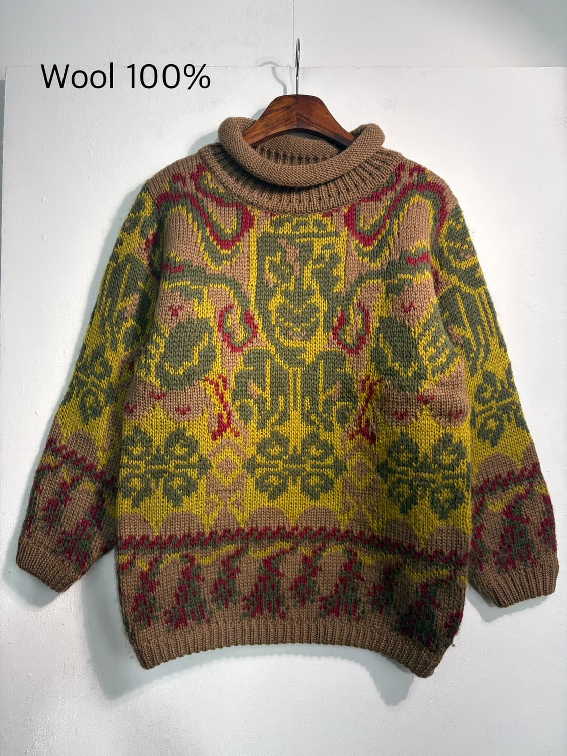  wool 100% vintage 니트  울 100% 상품이미지2