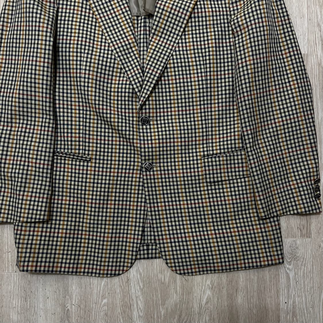 닥스 남성 체크 정장 자켓 L/100  상품이미지3