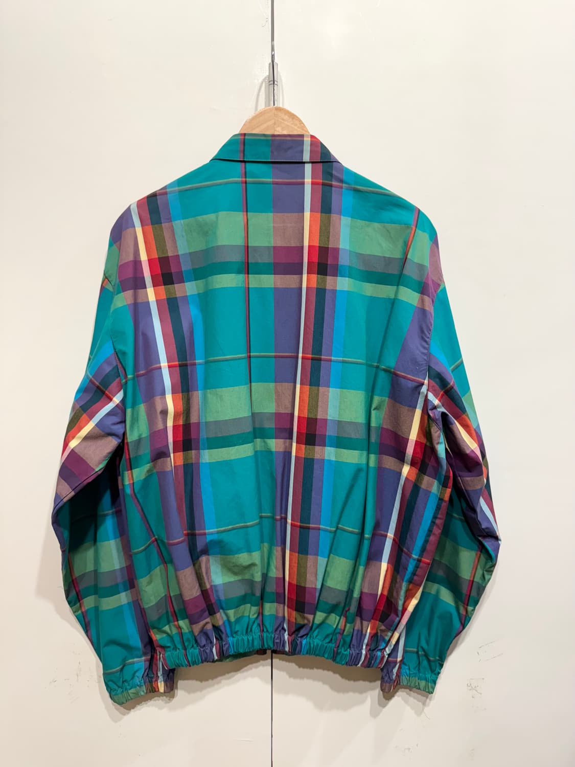 90's 폴로 랄프로렌 체크 블루종 자켓 상품이미지3