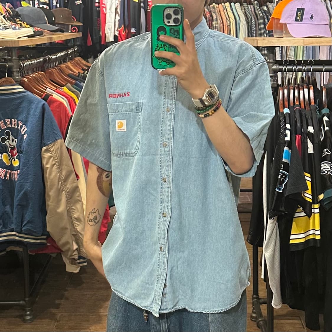 [HI] 칼하트 반팔 데님셔츠 상품이미지3