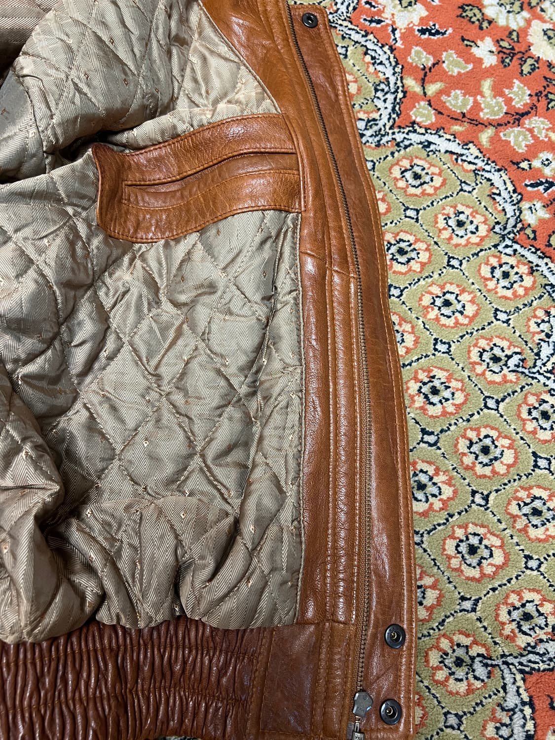 [L] MENS ROBO 브라운 램스킨 레더 가죽자켓 상품이미지6