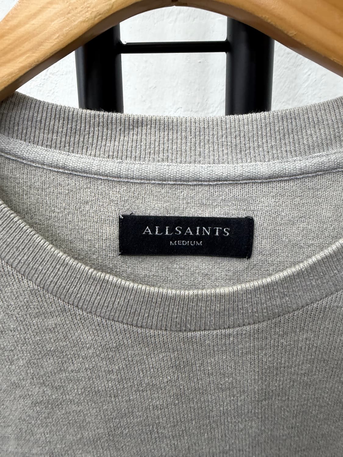 정품) 올세인츠 오버핏 그레이 맨투맨 M  상품이미지6