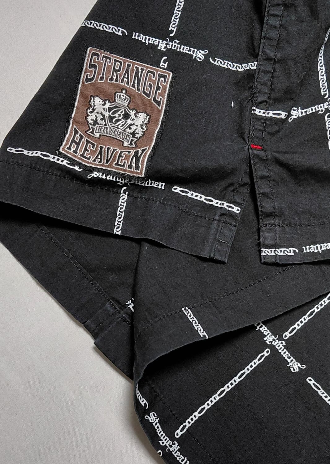 [S/150] Strange Heaven 그래피티 백로고 체크 반팔 상품이미지5