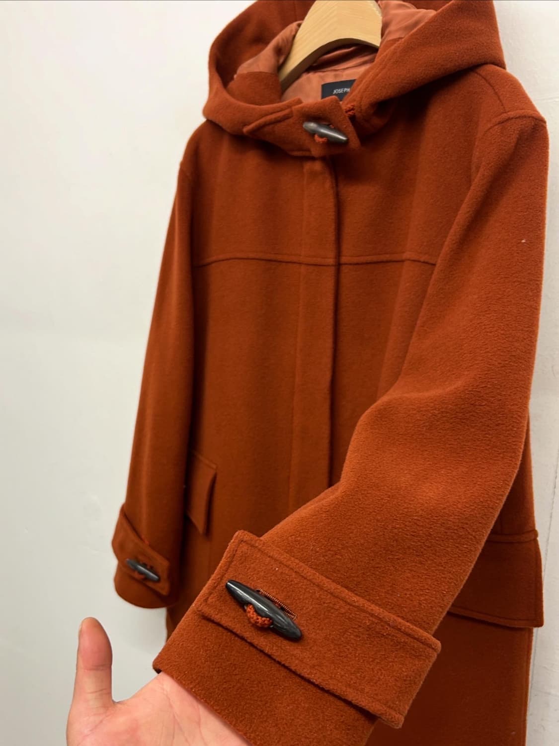 JPN) JOSEPH 조셉 후드 더플 코트 브라운 상품이미지3