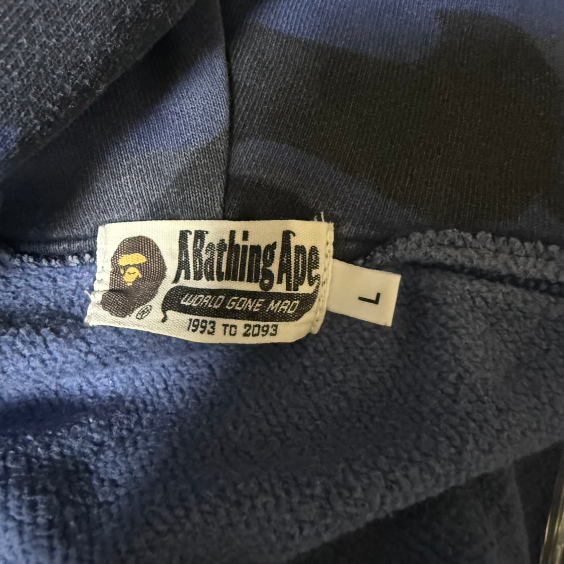 베이프 샤크후드집업 청계 네이비 판매 L 상품이미지4