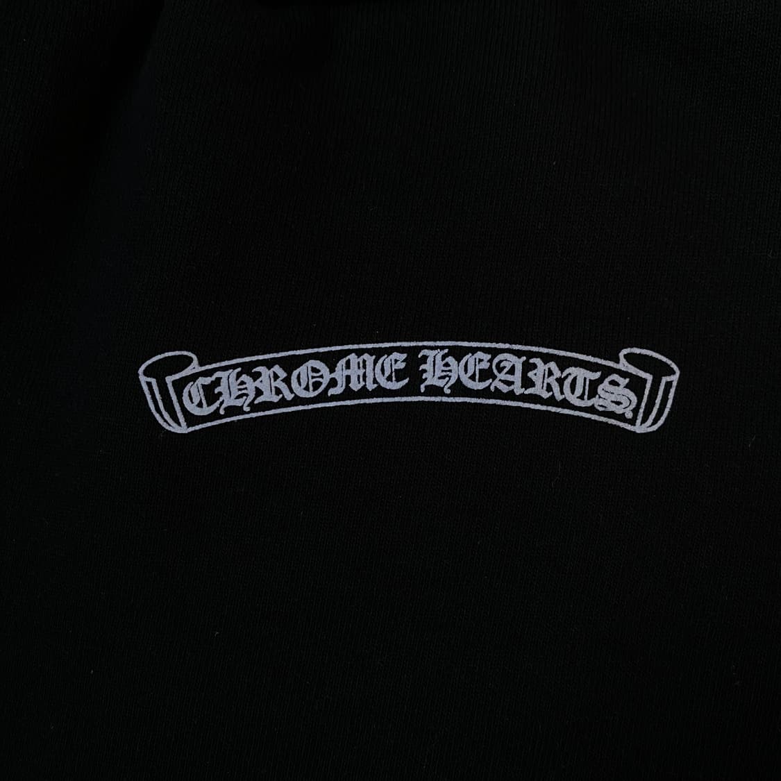 [S] 크롬하츠 스크롤 로고 스펠아웃 스웨트팬츠 블랙 상품이미지5