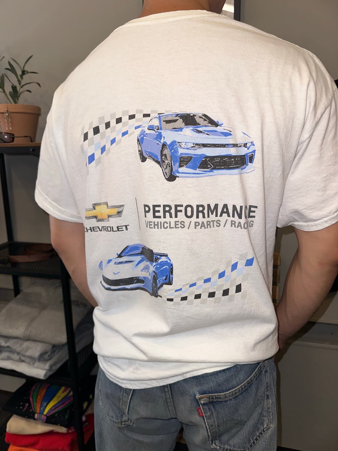 Chevrolet performance logo print T-shirt 상품이미지7