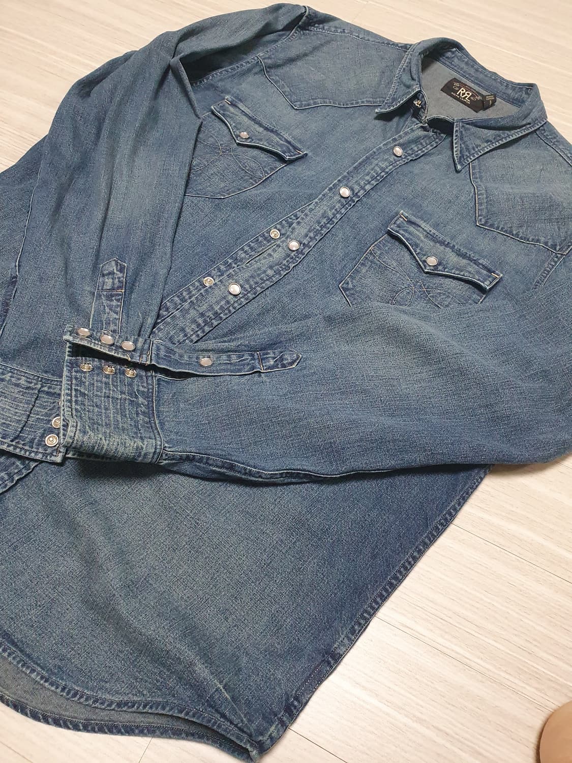 [XL] RRL 데님 버팔로 웨스턴셔츠 상품이미지1