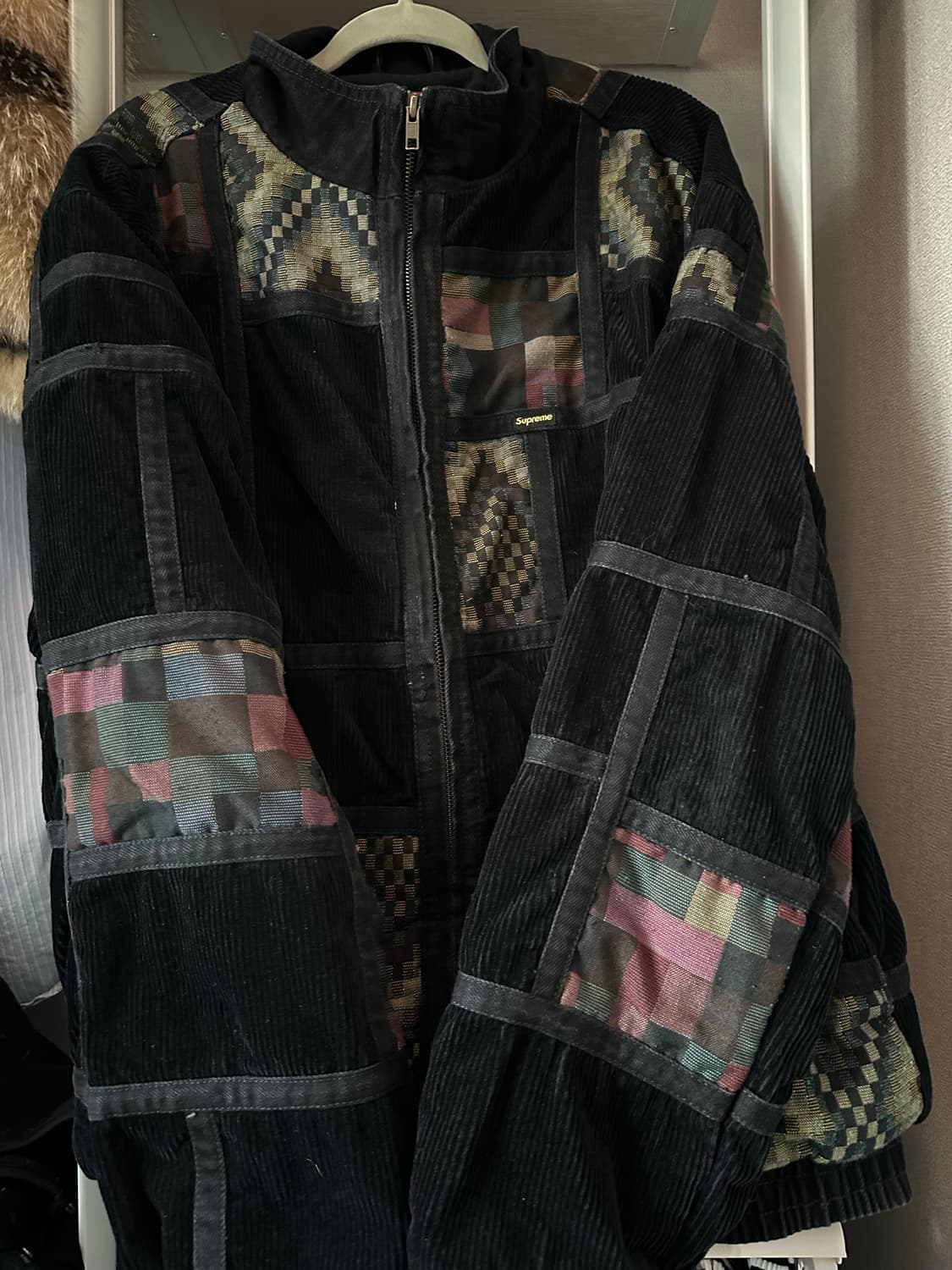 슈프림 18Fw 코듀로이 패치워크 자켓 상품이미지1