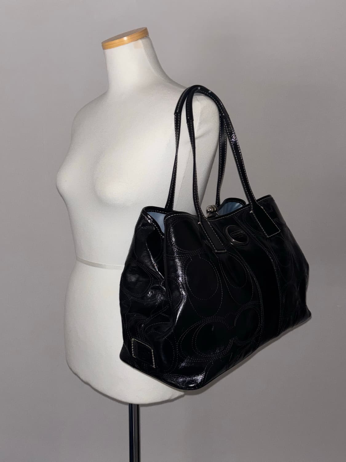 Coach vintage black shoulder bag 상품이미지3