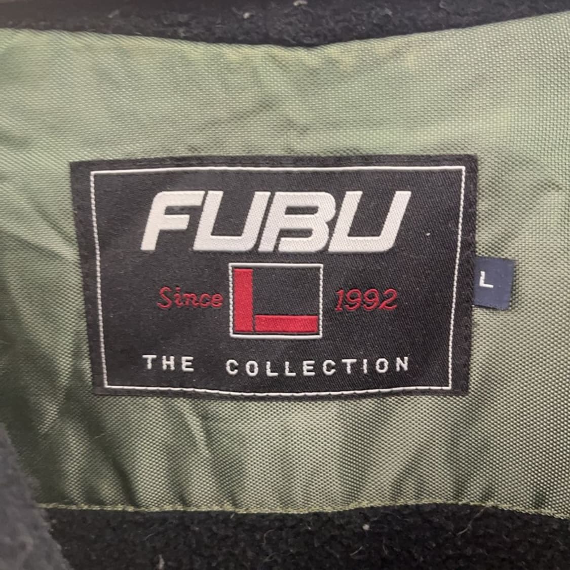 푸부 올드스쿨 레트로 빈티지 백로고 바람막이 후드 자켓 L C08000 상품이미지5