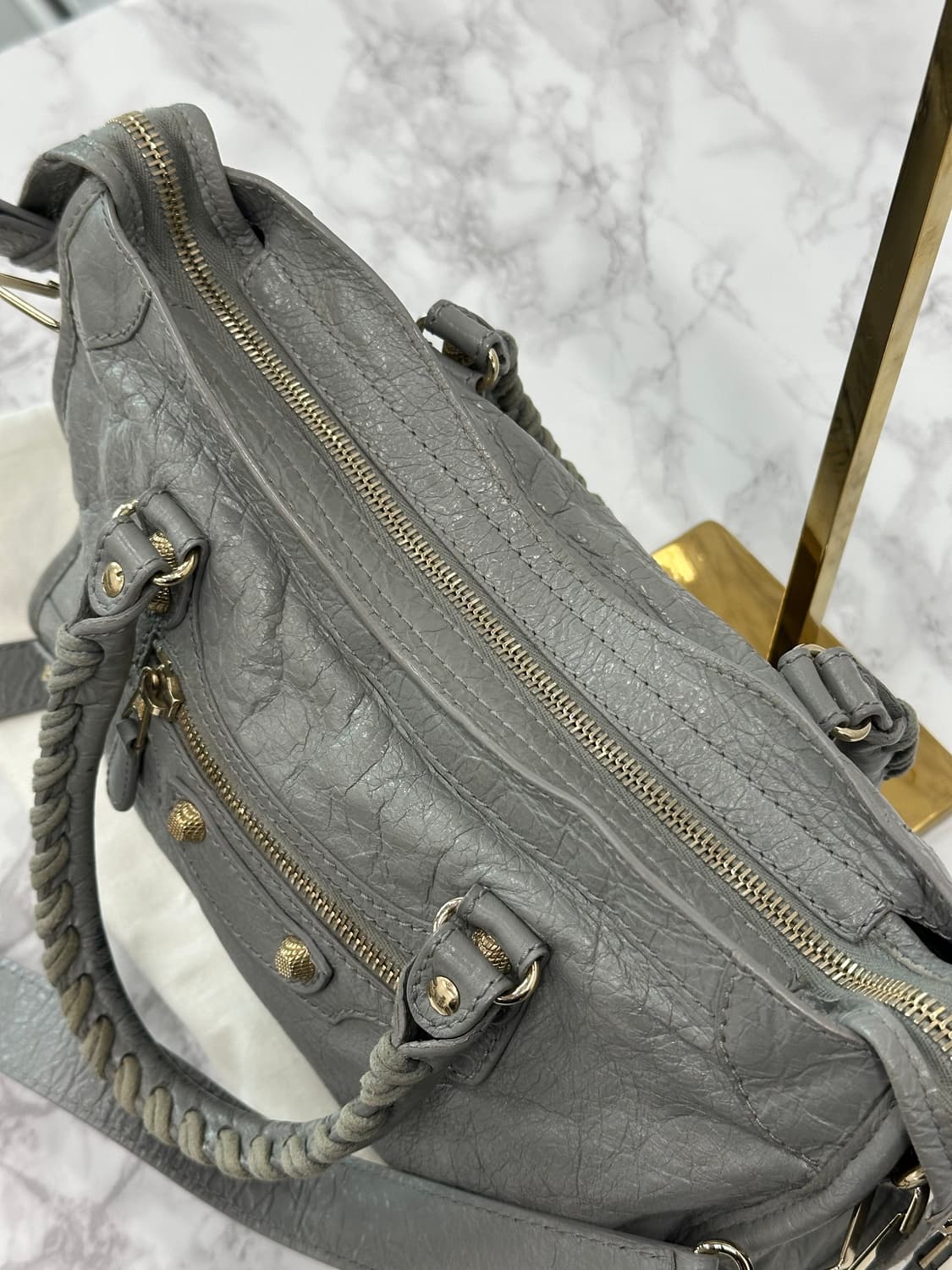 발렌시아가 모터 시티백 그레이 상품이미지8