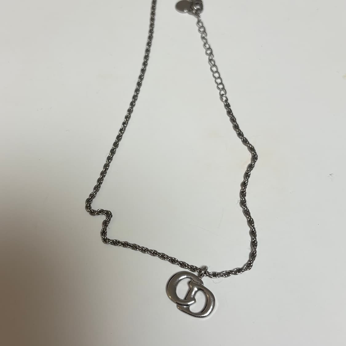 디올 빈티지 목걸이 (실버) 예리 목걸이  상품이미지6