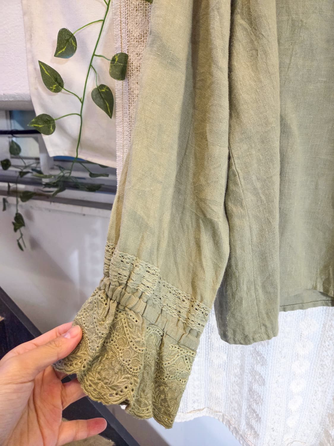 sm2 그리너리 린넨 블라우스 상품이미지3