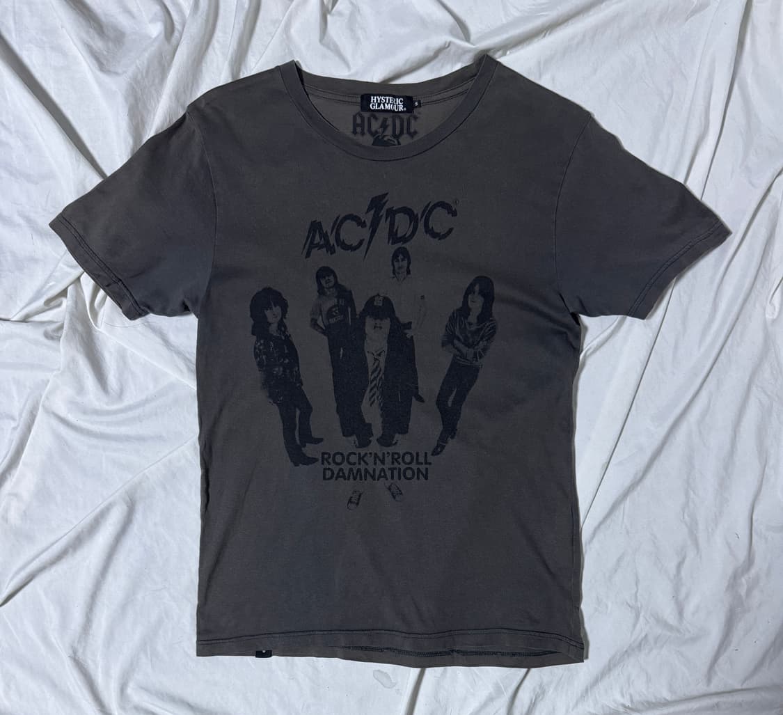 히스테릭글래머 AC/DC 밴드 티셔츠 하드 록 밴드티 상품이미지1