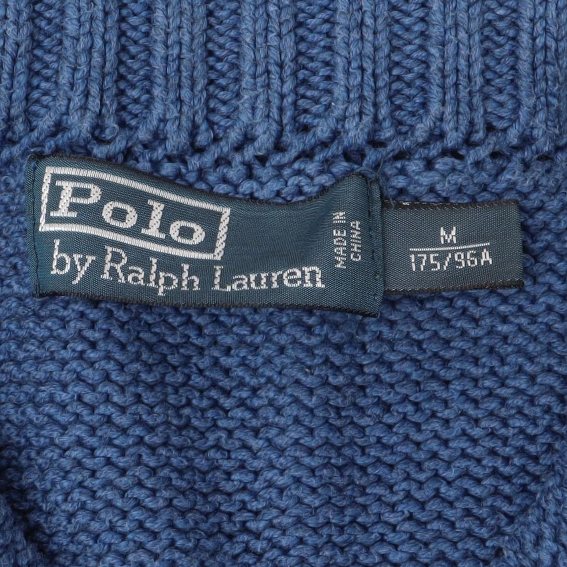 폴로 랄프로렌 다크블루 하프 집업 니트 상품이미지7